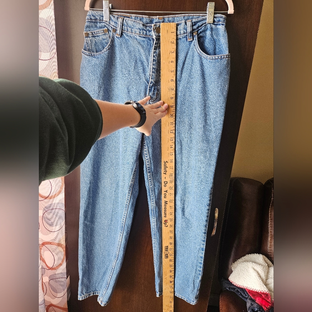 Vintage Open Trails 100% Cotton Blue Jeans Size 14 Long - Picture 3 of 7